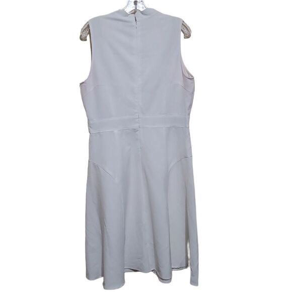 Sharagano White Sleeveless Dress Sz 10 - Picture 2 of 9